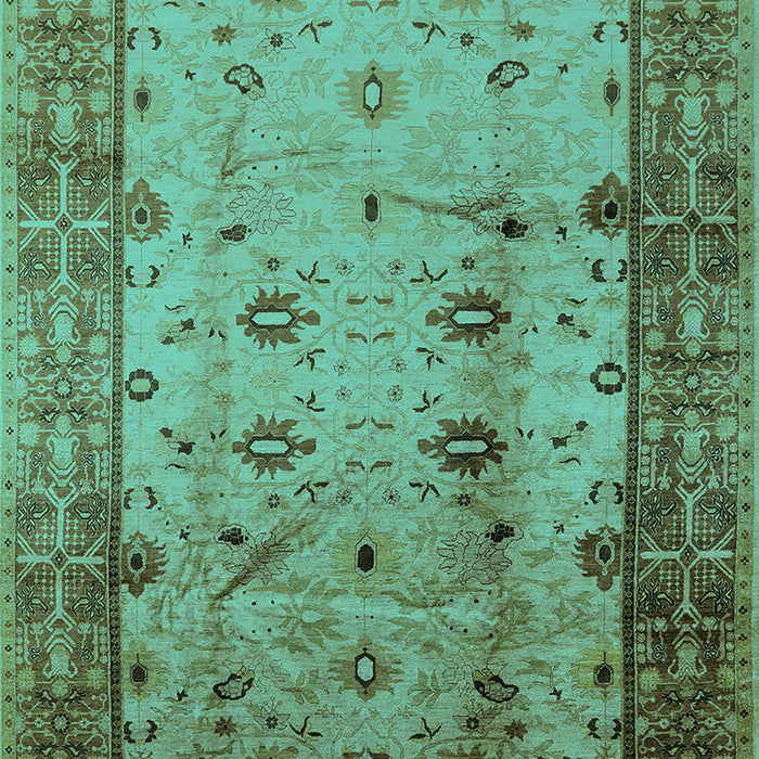 Oriental Turquoise Industrial Rug, urb3033turq