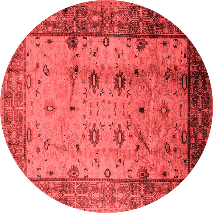 Machine Washable Oriental Red Industrial Rug, wshurb3033red