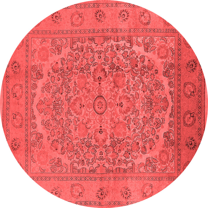 Machine Washable Oriental Red Industrial Rug, wshurb3034red