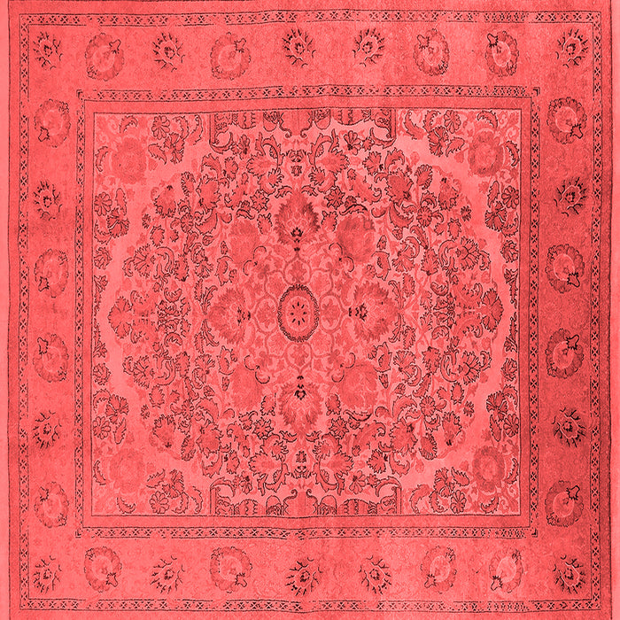 Machine Washable Oriental Red Industrial Rug, wshurb3034red