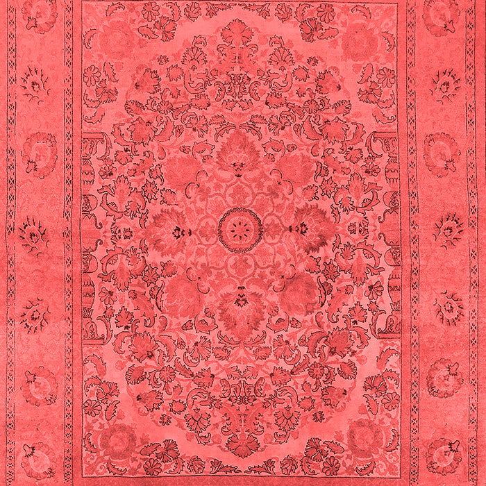 Machine Washable Oriental Red Industrial Rug, wshurb3034red