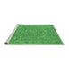 Sideview of Machine Washable Oriental Emerald Green Industrial Area Rugs, wshurb3034emgrn