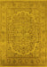 Oriental Yellow Industrial Rug, urb3034yw