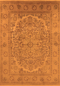 Oriental Orange Industrial Rug, urb3034org