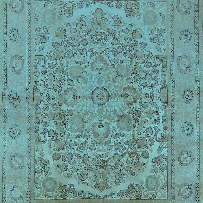 Oriental Light Blue Industrial Rug, urb3034lblu