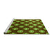 Sideview of Machine Washable Oriental Green Industrial Area Rugs, wshurb3035grn