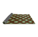 Sideview of Oriental Turquoise Industrial Rug, urb3035turq