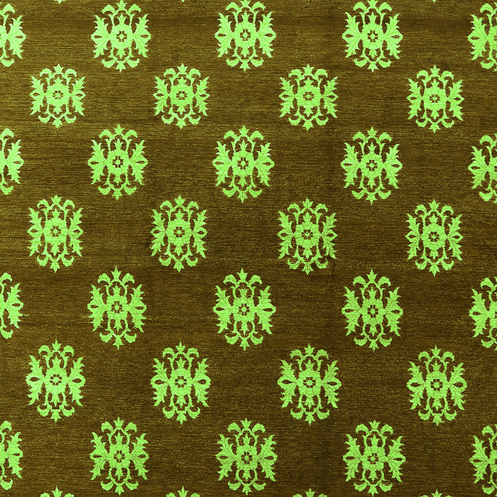 Machine Washable Oriental Green Industrial Area Rugs, wshurb3035grn