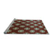 Sideview of Machine Washable Oriental Light Blue Industrial Rug, wshurb3035lblu