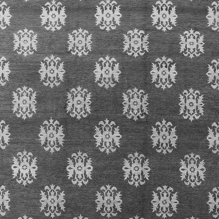 Machine Washable Oriental Gray Industrial Rug, wshurb3035gry