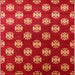 Square Mid-Century Modern Red Oriental Rug, urb3035