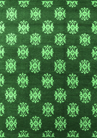 Oriental Emerald Green Industrial Rug, urb3035emgrn