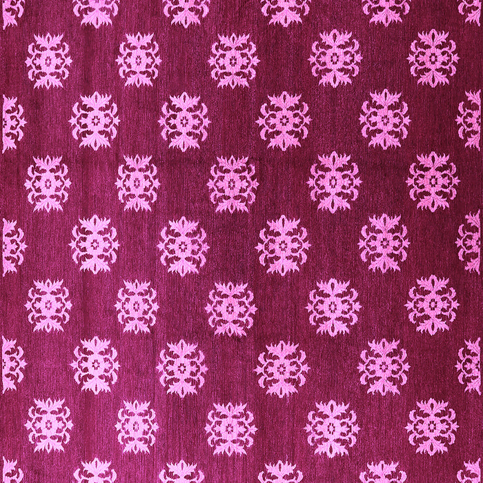 Square Machine Washable Oriental Purple Industrial Area Rugs, wshurb3035pur