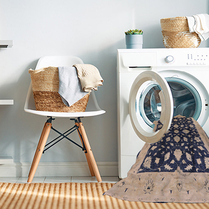 Machine Washable Industrial Modern Plum Purple Rug in a Washing Machine, wshurb3036