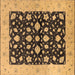 Square Oriental Brown Industrial Rug, urb3036brn