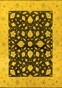 Oriental Yellow Industrial Rug, urb3036yw