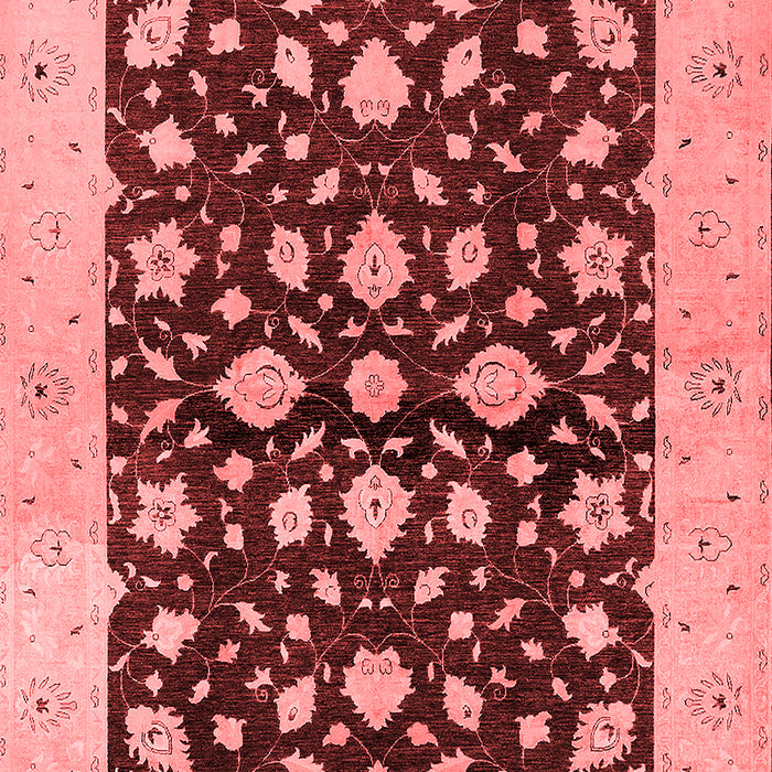 Machine Washable Oriental Red Industrial Rug, wshurb3036red