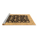 Sideview of Machine Washable Oriental Brown Industrial Rug, wshurb3036brn