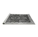 Sideview of Machine Washable Oriental Gray Industrial Rug, wshurb3037gry