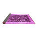 Sideview of Oriental Purple Industrial Rug, urb3037pur