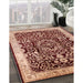 Mid-Century Modern Sandy Brown Oriental Rug in Family Room, urb3037