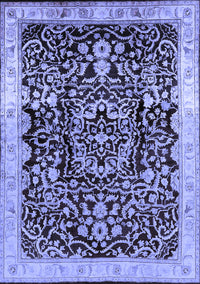 Oriental Blue Industrial Rug, urb3037blu