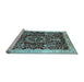 Sideview of Machine Washable Oriental Light Blue Industrial Rug, wshurb3037lblu