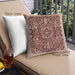 Front View of Mid-Century Modern Urban Square Sandy Brown Throw Pillow, 18 inch by 18 inch, pwurb3037