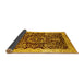 Sideview of Oriental Yellow Industrial Rug, urb3037yw