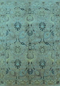 Oriental Light Blue Industrial Rug, urb3038lblu