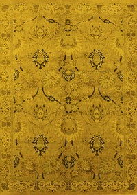 Oriental Yellow Industrial Rug, urb3038yw