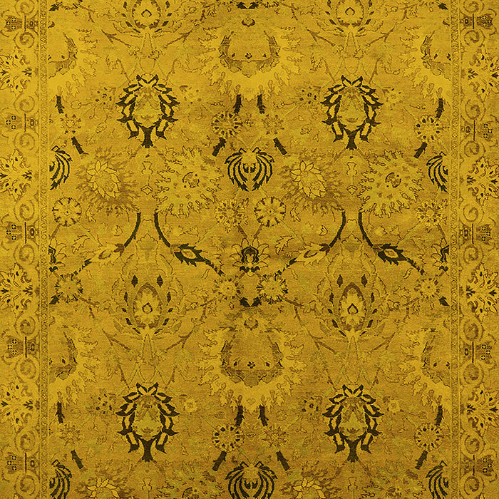 Oriental Yellow Industrial Rug, urb3038yw