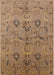 Mid-Century Modern Light Brown Oriental Rug, urb3038