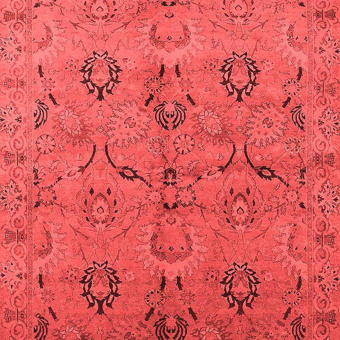 Machine Washable Oriental Red Industrial Rug, wshurb3038red