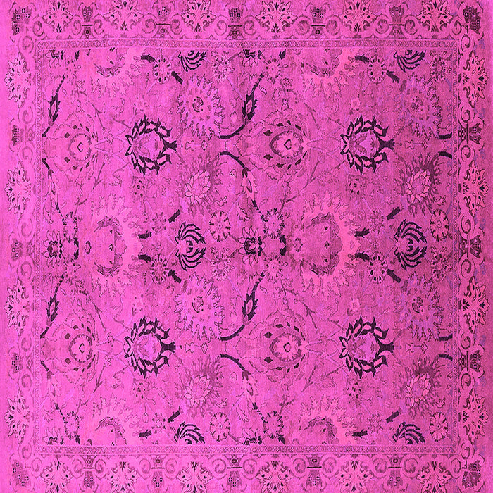 Square Oriental Pink Industrial Rug, urb3038pnk
