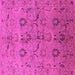 Square Oriental Pink Industrial Rug, urb3038pnk