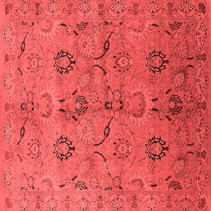 Machine Washable Oriental Red Industrial Rug, wshurb3038red