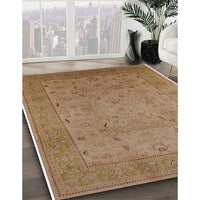 Mid-Century Modern Light Brown Oriental Rug, urb3039