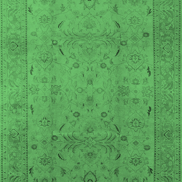 Oriental Emerald Green Industrial Rug, urb3039emgrn