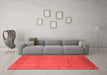 Industrial Red Washable Rugs