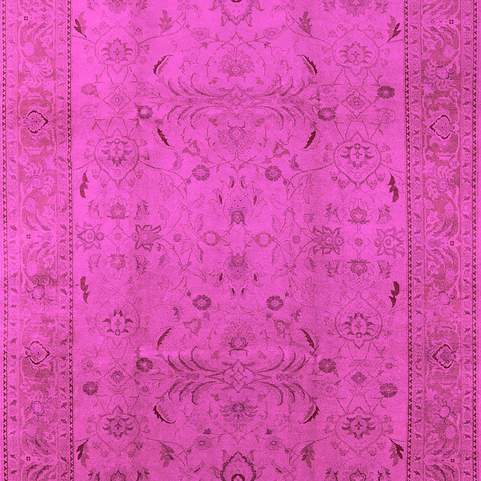 Machine Washable Oriental Pink Industrial Rug, wshurb3039pnk