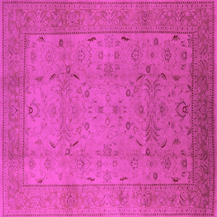 Square Oriental Pink Industrial Rug, urb3039pnk