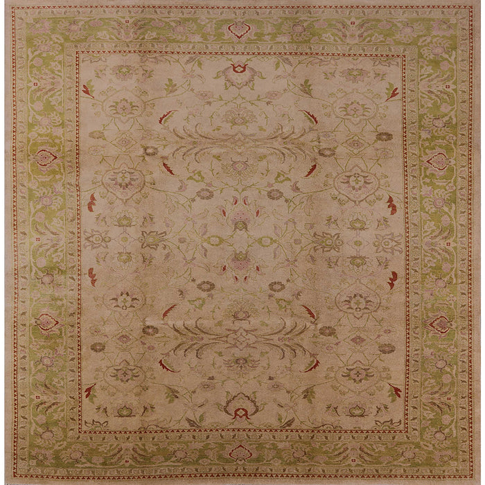 Square Machine Washable Industrial Modern Light Brown Rug, wshurb3039