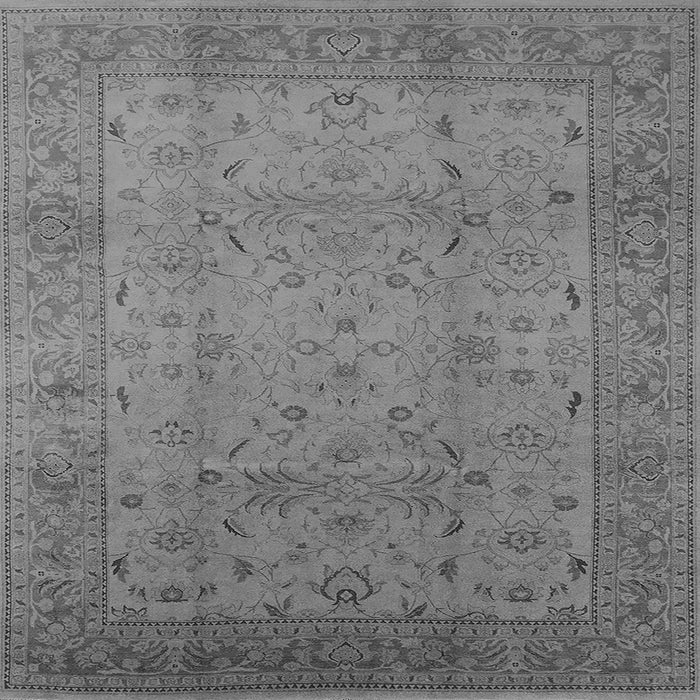 Square Oriental Gray Industrial Rug, urb3039gry