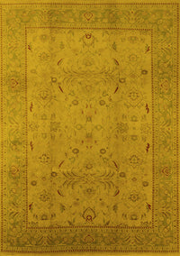 Oriental Yellow Industrial Rug, urb3039yw