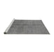 Sideview of Machine Washable Oriental Gray Industrial Rug, wshurb3040gry