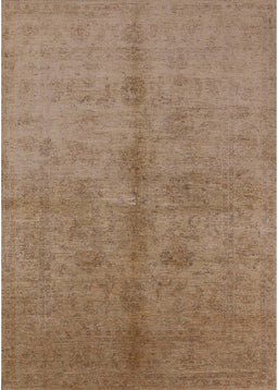 Machine Washable Industrial Modern Light Brown Rug, wshurb3040