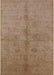 Mid-Century Modern Light Brown Oriental Rug, urb3040