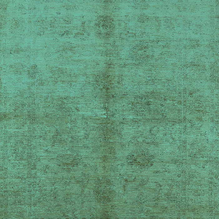 Machine Washable Oriental Turquoise Industrial Area Rugs, wshurb3040turq