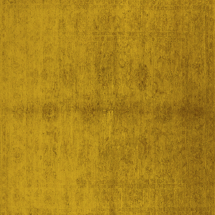 Square Machine Washable Oriental Yellow Industrial Rug, wshurb3040yw